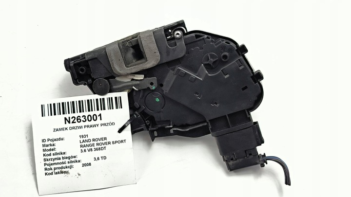 de la Serrure Portière Droite Avant FQJ000420 LAND ROVER RANGE ROVER SPORT