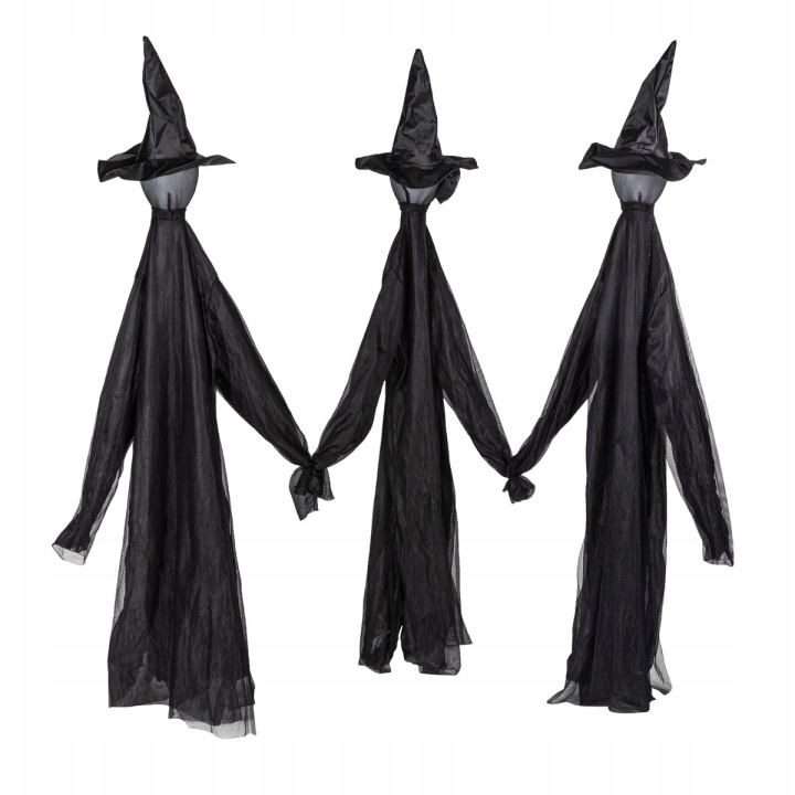 Halloween čarodějnice se zvukem, sada 3 ks