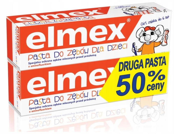 ELMEX паста для миття зубів молочних для дітей 0-6 2 x 50 мл — фото 5