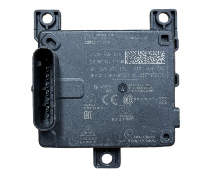 VW AUDI SKODA SEAT RADAR SENSOR ACC DISTRONIC VW AG 5WA907572A