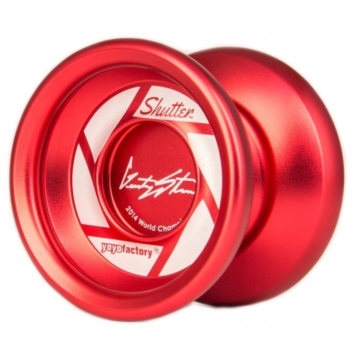 YoyoFactory Shutter Yoyo - професійні, металеве йо-йо на підшипниках для трюків, червоні