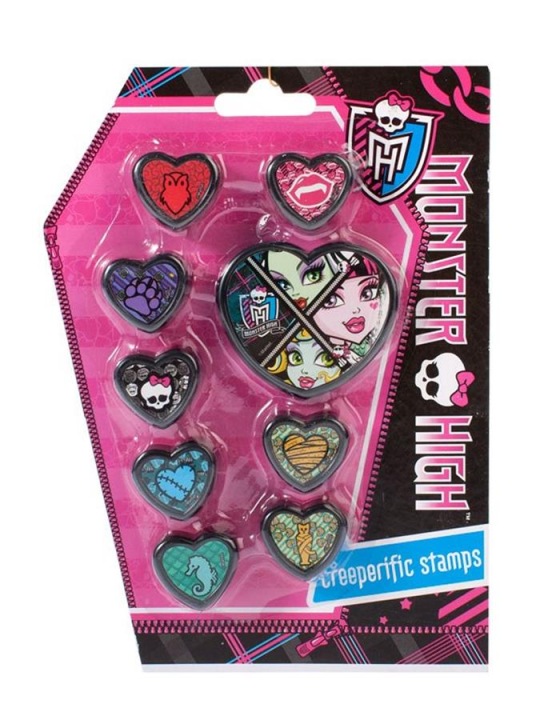 Штампи печатка штампики Кольорові набір Хіт Monster High
