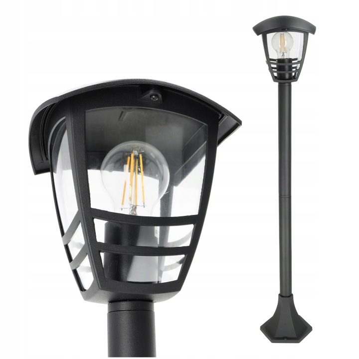 Venkovní lampa na sloupku IP54 Svítidlo E27 Zahradní