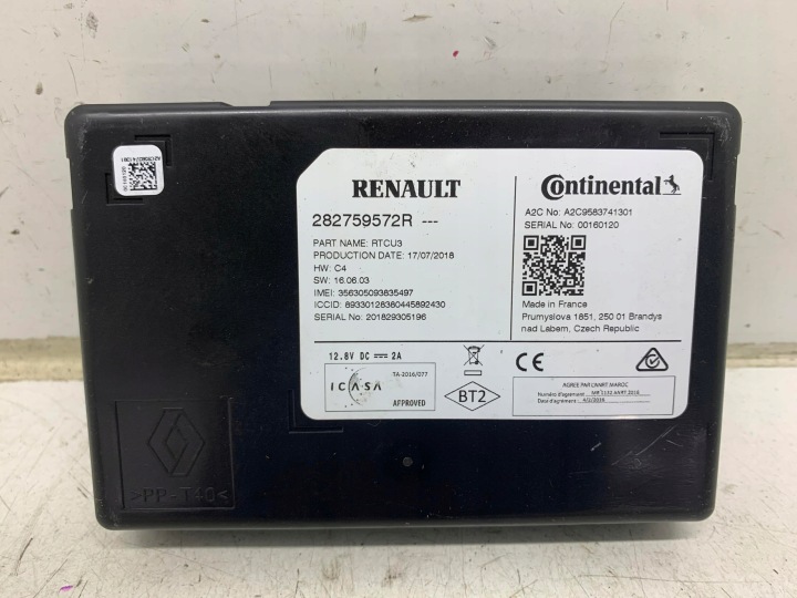 module control unit navigation devices 282759572R RENAULT ZOE 12-19