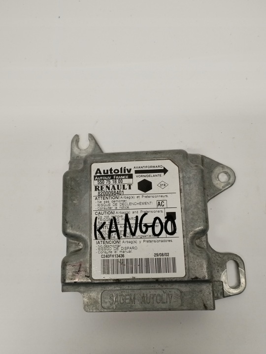 modul riadiaca jednotka airbag Renault Kangoo 550751800