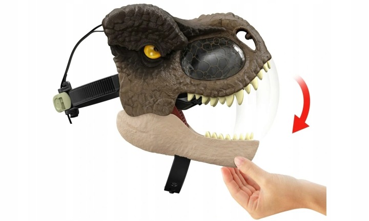 JURASSIC WORLD маска динозавра T-REX тиранозавр інтерактивна звук GWD71 — фото 6