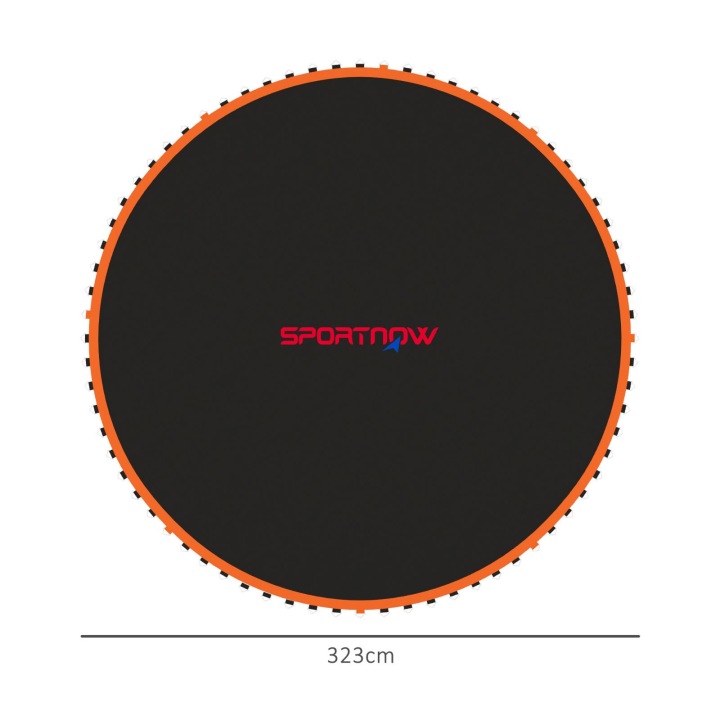 SPORTNOW мат для батута Ø 366 кругла поліпропілен помаранчево-чорна — фото 2