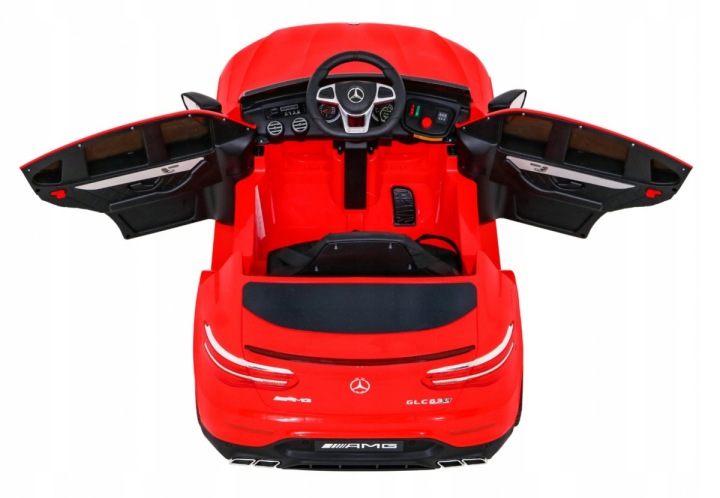 Авто на акумуляторі Mercedes GLC 63S Колеса EVA USB Червоний — фото 19