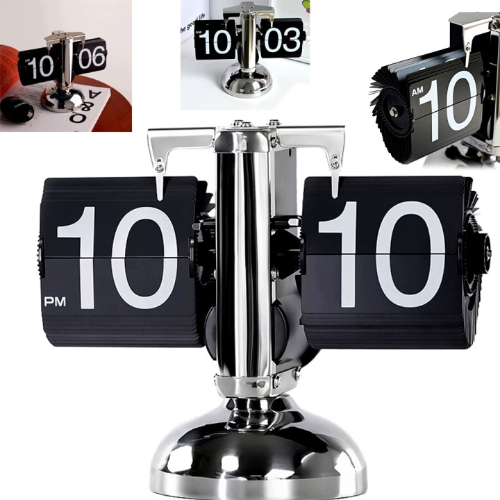 Stojící Mechanický Stolní Klapkový Hodinový Stroj Retro Flip Clock Vintage