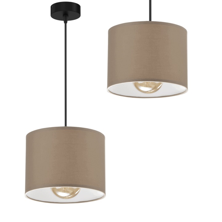 Závěsné Stropní Svítidlo Stínítko Bronz Kašmír E27 Led Pl 1-BOD