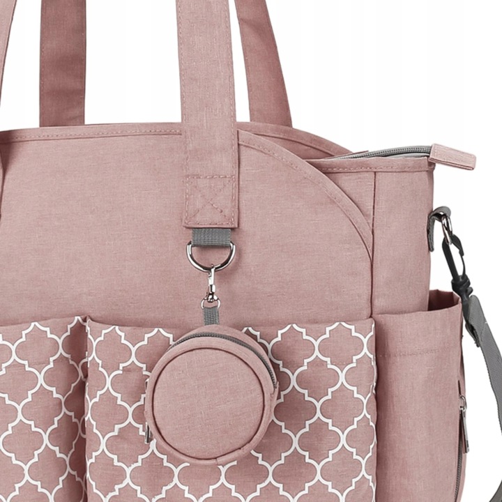 Водонепроникна сумка Nappy Bag Tote Сумка на плече з сумкою для пляшки — фото 10