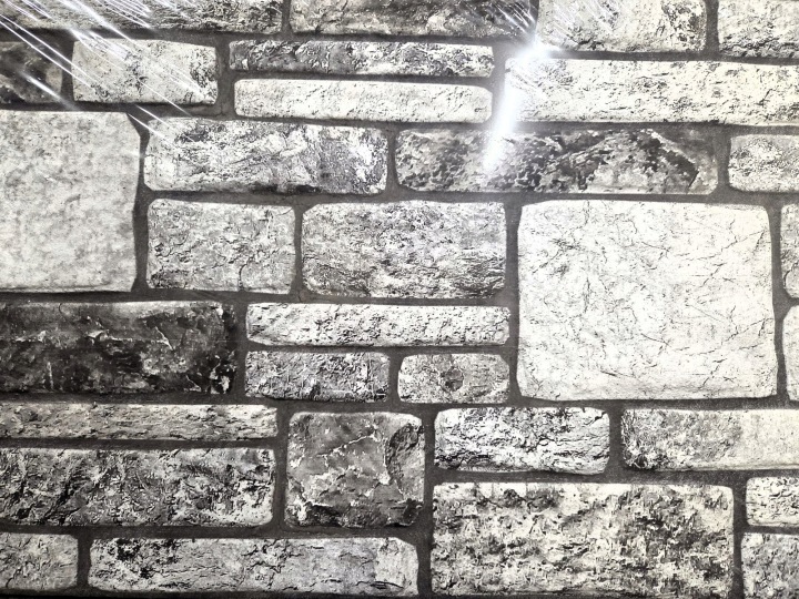Nástěnné Panely Dekorativní Kámen 4ks 100x50cm Imitace Kamene 3D Šedé