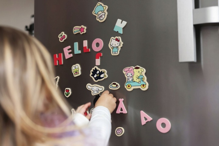 Магнітні літери і картинки, розвивальна іграшка для дітей, Hello Kitty — фото 3