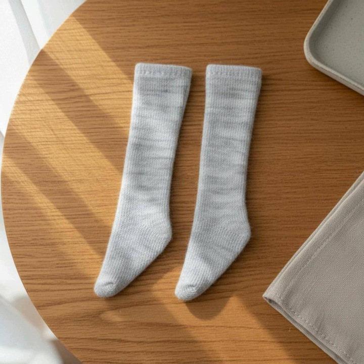 Comfy Бавовняні Шкарпетки Для Ляльок Під Коліна Рубчасті Стильні Slouch Готові Різні — фото 2