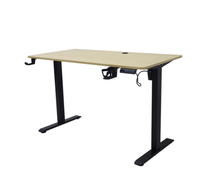 Kik KX2640_1 Elektrický výškově nastavitelný stůl 120 x 60 cm, světlé dřevo