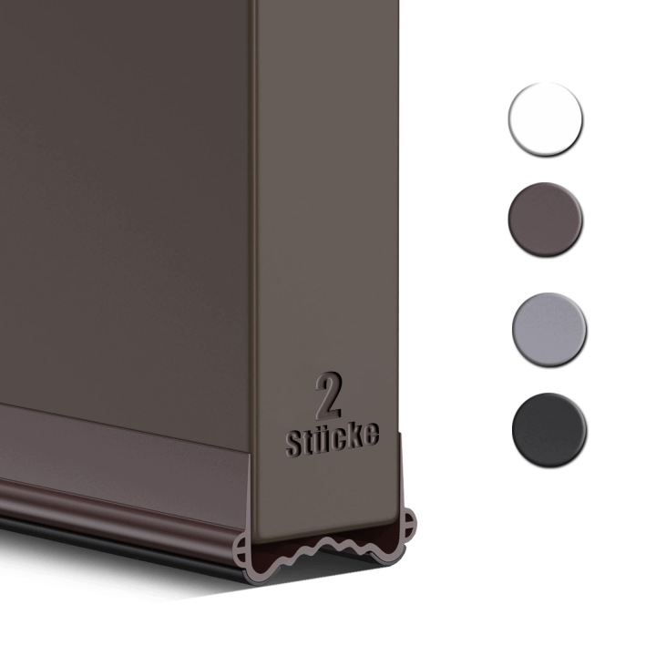 Samolepicí těsnění Hnědá 100 cm Akustická izolace pro dveře 2ks R9