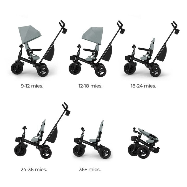 Kinderkraft Aveo 2 PLUS - велосипед триколісний 6 в 1 | Зелений — фото 3
