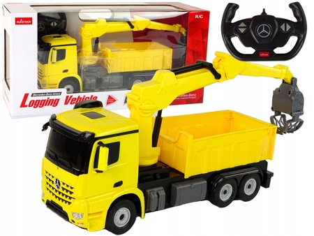 Вантажівка з захоплювачем Р./ C Mercedes жовта Rastar 480x235 мм