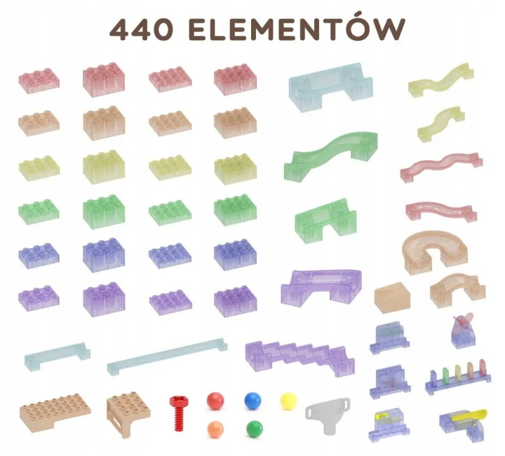 MASTERKIDZ Конструктор Трек для М'ячів Дошка STEM 440 елементів — фото 5