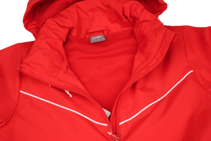 Дитяча куртка спортивна Puma teamRISE All Weather червона — фото 5