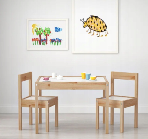 IKEA LATT Столик дитячий і 2 стільця Дерево — фото 8