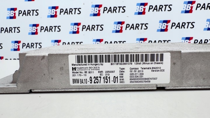 BMW F30 F31 F10 F11 F25 X3 F36 modul Bedienteil COMBOX 9257151