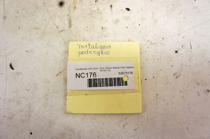NC176 Ford Mondeo mk5 Pihustustraat 6