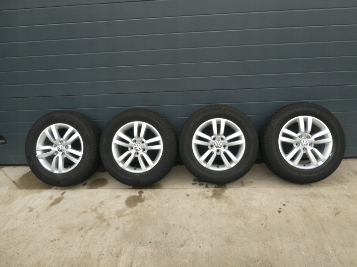 4X RUOTE CERCHI PNEUMATICI, GOMME VW TIGUAN 5N0601025R 2013/2020R