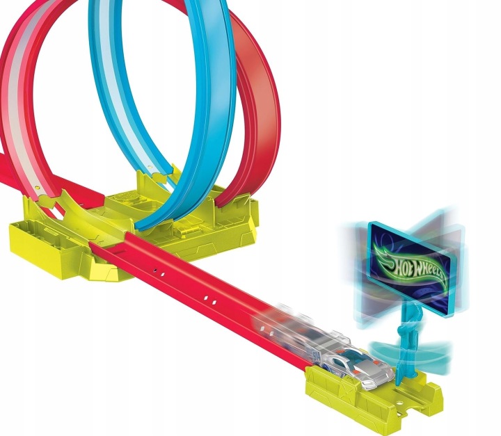 HOT WHEELS неон SPEEDERS набір неонова суперпетля трек машинка пускова установка — фото 7