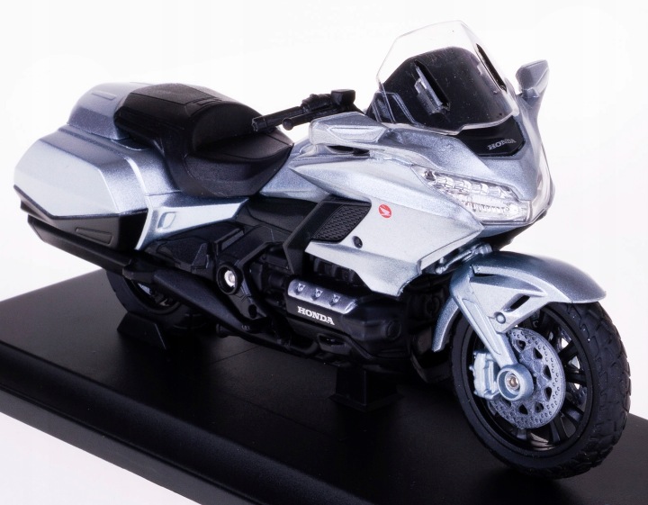 HONDA GL1800 золотий WING модель WELLY мотоцикл 1:18 сріблястий — фото 3