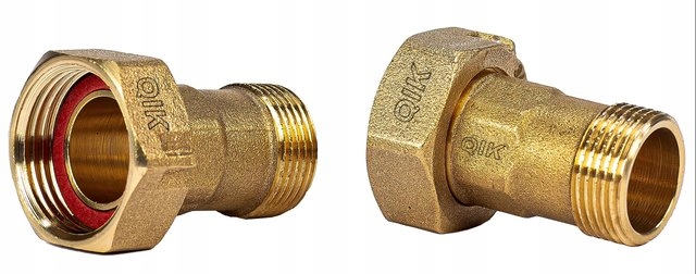 Pološroub Qik mosazný s těsněním Gz 5/4''-GW 6/4''