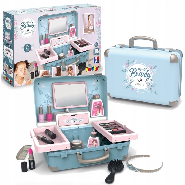 Туалетний столик My Beauty Салон Краси У валізці 13 Аксесуарів Smoby — фото 3