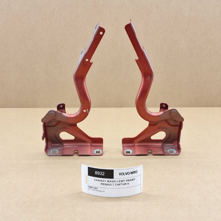 Charnières capot Gauche Droite RENAULT CAPTUR II