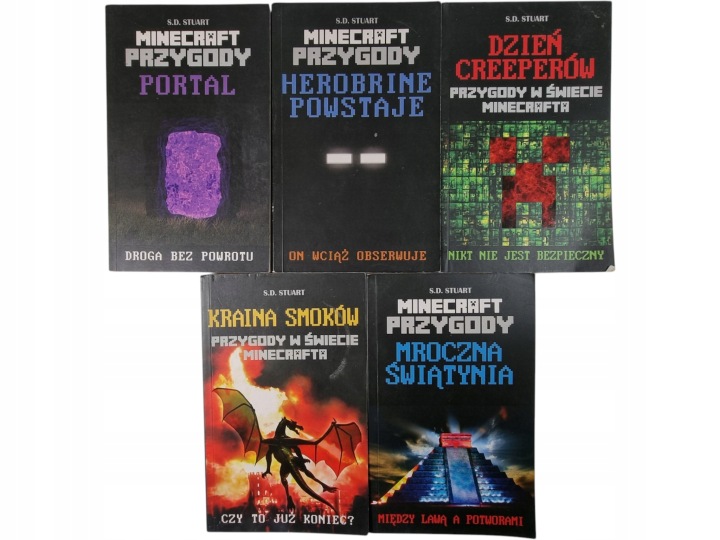 Zdjęcie egzemplarza: Minecraft Przygody / zestaw 5 książek / S.D. Stuart