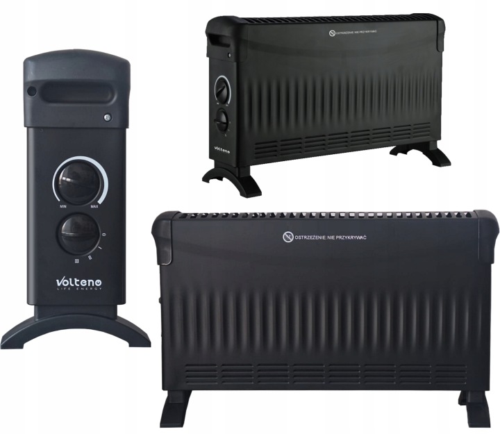 Конвектор VOLTENO 1500W чорний