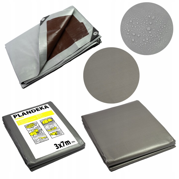 Krycí plachta 4x5 m, Zesílená, Extra Silná 200 g/m², Premium