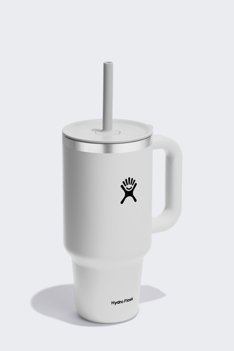 Termohrnek se slámkou Hydro Flask 32 White