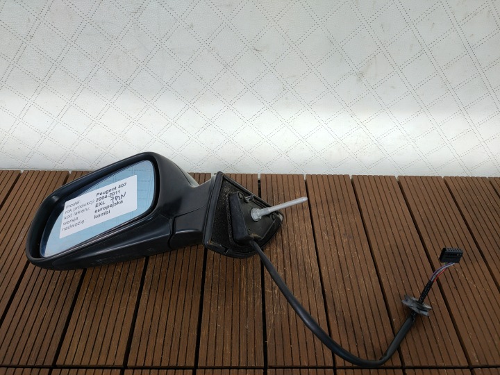 PEUGEOT 407 04-11 Rétroviseur Gauche 7-PIN Couleur EXLD EUROPA OE