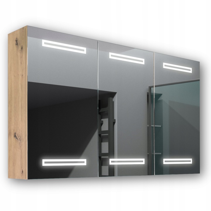 Dřevěná skříňka 120x70 Led zrcadlo Mars Artisan