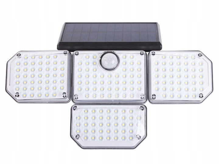 Verk 12322 Solární 181 Led osvětlení s Pir čidlo pohybu soumraku, IP65, 2