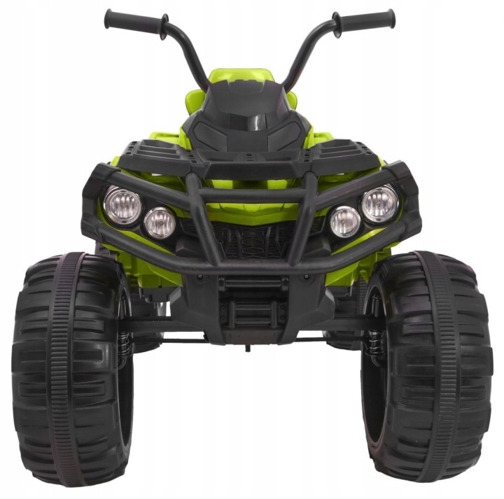 Quad ATV на акумуляторі для дітей Зелений Колеса EVA Радіо MP3 LED Вільний — фото 3