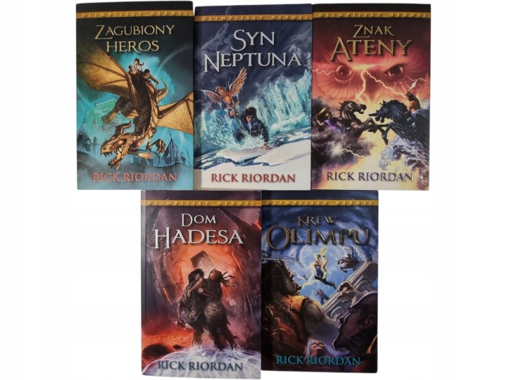 Zdjęcie egzemplarza: Olimpijscy Herosi Tomy 1-5 / Rick Riordan zestaw książek / Komplet