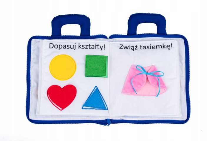 Книжечка розвивальна Jolly Baby синя текстильна 10 м + — фото 6