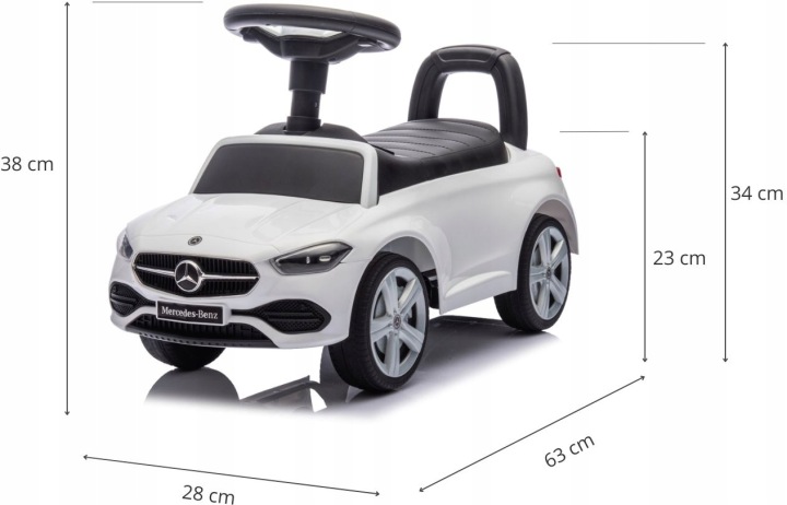 Каталка MILLY MALLY Mercedes Benz C-Class S Білий — фото 14