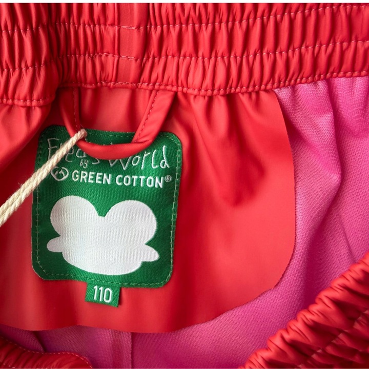 Штани від дощу для дітей 110 червоні FRED'S WORLD GREEN COTTON — фото 2