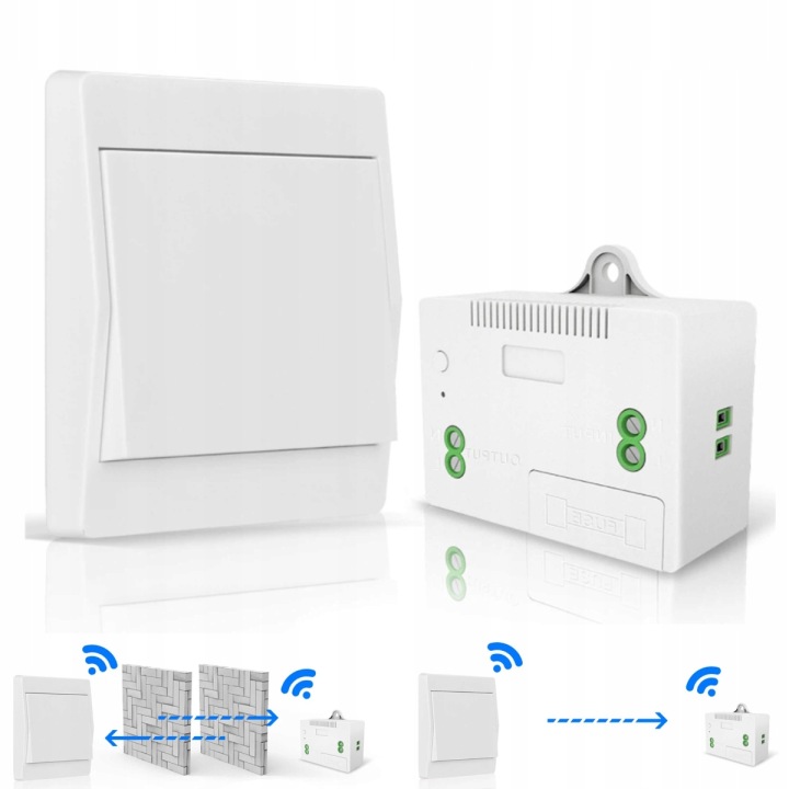 Bezdrátový spínač světla Rf 433 MHz, bezdrátový nástěnný panel