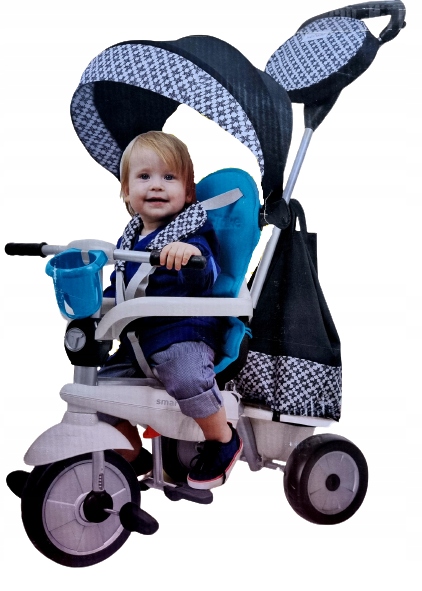 smarTrike Велосипед триколісний 5 в 1 STL1018 чорний / синій — фото 3