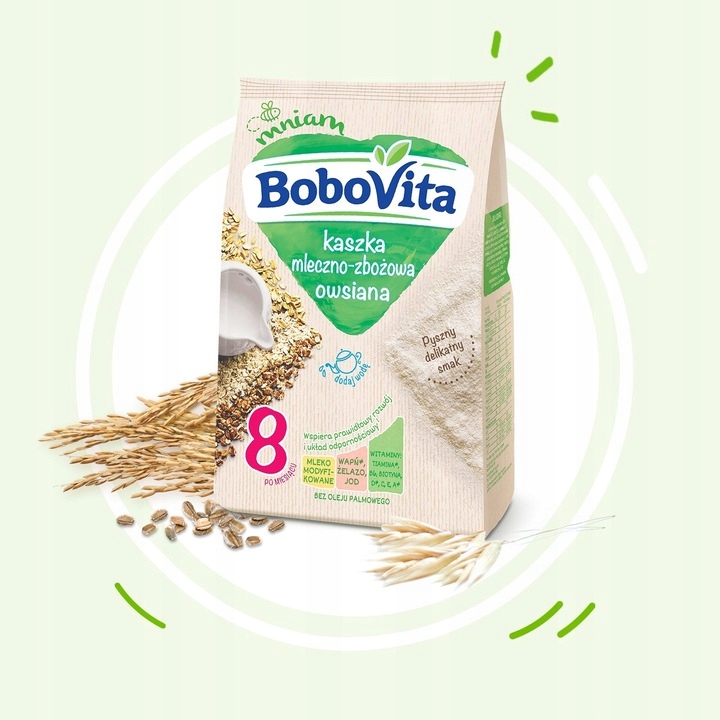 BoboVita Кашка молочно-злакова вівсяна 230 г — фото 6