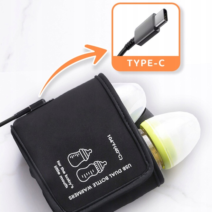Подвійний підігрівач для пляшок USB з постійної температурі Портативний 1 м — фото 6