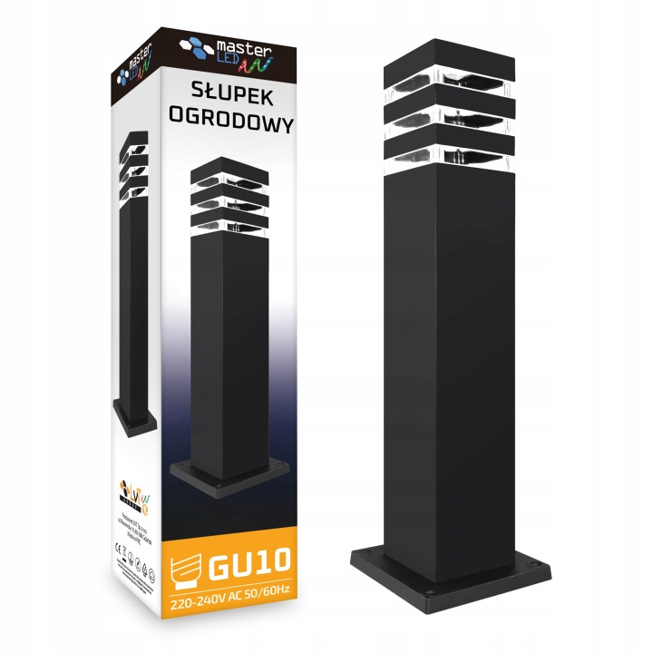 Venkovní stojící zahradní lampa 60 cm Sloupek E27
